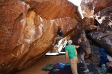 Bouldering in Hueco Tanks on 02/16/2020 with Blue Lizard Climbing and Yoga

Filename: SRM_20200216_1422320.jpg
Aperture: f/7.1
Shutter Speed: 1/250
Body: Canon EOS-1D Mark II
Lens: Canon EF 16-35mm f/2.8 L