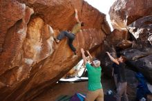 Bouldering in Hueco Tanks on 02/16/2020 with Blue Lizard Climbing and Yoga

Filename: SRM_20200216_1424320.jpg
Aperture: f/7.1
Shutter Speed: 1/250
Body: Canon EOS-1D Mark II
Lens: Canon EF 16-35mm f/2.8 L