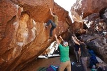 Bouldering in Hueco Tanks on 02/16/2020 with Blue Lizard Climbing and Yoga

Filename: SRM_20200216_1424420.jpg
Aperture: f/7.1
Shutter Speed: 1/250
Body: Canon EOS-1D Mark II
Lens: Canon EF 16-35mm f/2.8 L