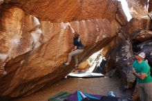 Bouldering in Hueco Tanks on 02/16/2020 with Blue Lizard Climbing and Yoga

Filename: SRM_20200216_1430060.jpg
Aperture: f/6.3
Shutter Speed: 1/250
Body: Canon EOS-1D Mark II
Lens: Canon EF 16-35mm f/2.8 L