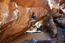 Bouldering in Hueco Tanks on 02/16/2020 with Blue Lizard Climbing and Yoga

Filename: SRM_20200216_1436510.jpg
Aperture: f/5.6
Shutter Speed: 1/250
Body: Canon EOS-1D Mark II
Lens: Canon EF 16-35mm f/2.8 L