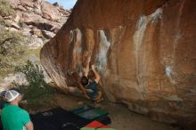 Bouldering in Hueco Tanks on 02/16/2020 with Blue Lizard Climbing and Yoga

Filename: SRM_20200216_1446500.jpg
Aperture: f/8.0
Shutter Speed: 1/250
Body: Canon EOS-1D Mark II
Lens: Canon EF 16-35mm f/2.8 L