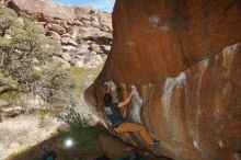 Bouldering in Hueco Tanks on 02/16/2020 with Blue Lizard Climbing and Yoga

Filename: SRM_20200216_1447120.jpg
Aperture: f/8.0
Shutter Speed: 1/250
Body: Canon EOS-1D Mark II
Lens: Canon EF 16-35mm f/2.8 L