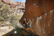 Bouldering in Hueco Tanks on 02/16/2020 with Blue Lizard Climbing and Yoga

Filename: SRM_20200216_1447120.jpg
Aperture: f/8.0
Shutter Speed: 1/250
Body: Canon EOS-1D Mark II
Lens: Canon EF 16-35mm f/2.8 L