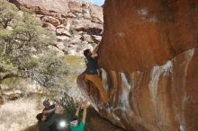 Bouldering in Hueco Tanks on 02/16/2020 with Blue Lizard Climbing and Yoga

Filename: SRM_20200216_1447240.jpg
Aperture: f/8.0
Shutter Speed: 1/250
Body: Canon EOS-1D Mark II
Lens: Canon EF 16-35mm f/2.8 L
