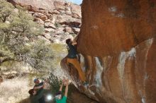 Bouldering in Hueco Tanks on 02/16/2020 with Blue Lizard Climbing and Yoga

Filename: SRM_20200216_1447240.jpg
Aperture: f/8.0
Shutter Speed: 1/250
Body: Canon EOS-1D Mark II
Lens: Canon EF 16-35mm f/2.8 L