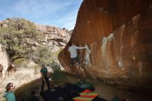 Bouldering in Hueco Tanks on 02/16/2020 with Blue Lizard Climbing and Yoga

Filename: SRM_20200216_1450060.jpg
Aperture: f/8.0
Shutter Speed: 1/250
Body: Canon EOS-1D Mark II
Lens: Canon EF 16-35mm f/2.8 L