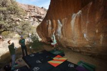 Bouldering in Hueco Tanks on 02/16/2020 with Blue Lizard Climbing and Yoga

Filename: SRM_20200216_1452140.jpg
Aperture: f/8.0
Shutter Speed: 1/250
Body: Canon EOS-1D Mark II
Lens: Canon EF 16-35mm f/2.8 L