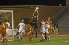 The lady longhorns beat Texas A&M 1-0 in soccer Friday night.

Filename: SRM_20061027_1951009.jpg
Aperture: f/4.0
Shutter Speed: 1/800
Body: Canon EOS 20D
Lens: Canon EF 80-200mm f/2.8 L