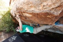 Bouldering in Hueco Tanks on 02/16/2020 with Blue Lizard Climbing and Yoga

Filename: SRM_20200216_1605220.jpg
Aperture: f/6.3
Shutter Speed: 1/250
Body: Canon EOS-1D Mark II
Lens: Canon EF 16-35mm f/2.8 L