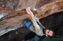 Bouldering in Hueco Tanks on 02/16/2020 with Blue Lizard Climbing and Yoga

Filename: SRM_20200216_1607251.jpg
Aperture: f/4.0
Shutter Speed: 1/250
Body: Canon EOS-1D Mark II
Lens: Canon EF 16-35mm f/2.8 L