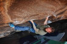 Bouldering in Hueco Tanks on 02/16/2020 with Blue Lizard Climbing and Yoga

Filename: SRM_20200216_1607370.jpg
Aperture: f/5.0
Shutter Speed: 1/250
Body: Canon EOS-1D Mark II
Lens: Canon EF 16-35mm f/2.8 L