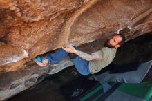 Bouldering in Hueco Tanks on 02/16/2020 with Blue Lizard Climbing and Yoga

Filename: SRM_20200216_1607480.jpg
Aperture: f/5.0
Shutter Speed: 1/250
Body: Canon EOS-1D Mark II
Lens: Canon EF 16-35mm f/2.8 L