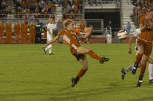 Kelsey Carpenter, #13.  The lady longhorns beat Texas A&M 1-0 in soccer Friday night.

Filename: SRM_20061027_2009344.jpg
Aperture: f/4.0
Shutter Speed: 1/800
Body: Canon EOS 20D
Lens: Canon EF 80-200mm f/2.8 L