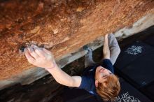 Bouldering in Hueco Tanks on 02/16/2020 with Blue Lizard Climbing and Yoga

Filename: SRM_20200216_1614250.jpg
Aperture: f/5.0
Shutter Speed: 1/250
Body: Canon EOS-1D Mark II
Lens: Canon EF 16-35mm f/2.8 L