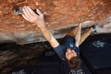 Bouldering in Hueco Tanks on 02/16/2020 with Blue Lizard Climbing and Yoga

Filename: SRM_20200216_1617110.jpg
Aperture: f/5.0
Shutter Speed: 1/250
Body: Canon EOS-1D Mark II
Lens: Canon EF 16-35mm f/2.8 L