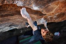 Bouldering in Hueco Tanks on 02/16/2020 with Blue Lizard Climbing and Yoga

Filename: SRM_20200216_1623200.jpg
Aperture: f/4.5
Shutter Speed: 1/250
Body: Canon EOS-1D Mark II
Lens: Canon EF 16-35mm f/2.8 L