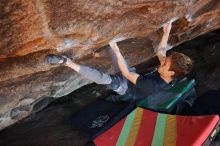 Bouldering in Hueco Tanks on 02/16/2020 with Blue Lizard Climbing and Yoga

Filename: SRM_20200216_1623320.jpg
Aperture: f/4.5
Shutter Speed: 1/250
Body: Canon EOS-1D Mark II
Lens: Canon EF 16-35mm f/2.8 L