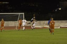 The lady longhorns beat Texas A&M 1-0 in soccer Friday night.

Filename: SRM_20061027_2013047.jpg
Aperture: f/4.0
Shutter Speed: 1/800
Body: Canon EOS 20D
Lens: Canon EF 80-200mm f/2.8 L