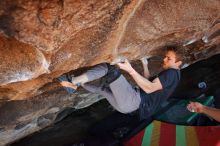 Bouldering in Hueco Tanks on 02/16/2020 with Blue Lizard Climbing and Yoga

Filename: SRM_20200216_1623460.jpg
Aperture: f/5.6
Shutter Speed: 1/250
Body: Canon EOS-1D Mark II
Lens: Canon EF 16-35mm f/2.8 L