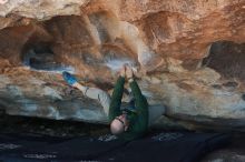 Bouldering in Hueco Tanks on 02/16/2020 with Blue Lizard Climbing and Yoga

Filename: SRM_20200216_1651540.jpg
Aperture: f/4.0
Shutter Speed: 1/320
Body: Canon EOS-1D Mark II
Lens: Canon EF 50mm f/1.8 II