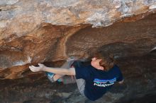 Bouldering in Hueco Tanks on 02/16/2020 with Blue Lizard Climbing and Yoga

Filename: SRM_20200216_1654030.jpg
Aperture: f/4.5
Shutter Speed: 1/320
Body: Canon EOS-1D Mark II
Lens: Canon EF 50mm f/1.8 II