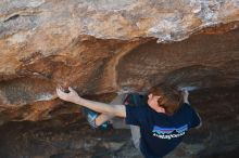 Bouldering in Hueco Tanks on 02/16/2020 with Blue Lizard Climbing and Yoga

Filename: SRM_20200216_1654040.jpg
Aperture: f/4.5
Shutter Speed: 1/320
Body: Canon EOS-1D Mark II
Lens: Canon EF 50mm f/1.8 II