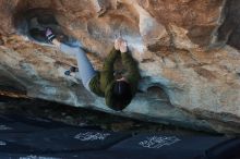 Bouldering in Hueco Tanks on 02/16/2020 with Blue Lizard Climbing and Yoga

Filename: SRM_20200216_1657180.jpg
Aperture: f/3.5
Shutter Speed: 1/250
Body: Canon EOS-1D Mark II
Lens: Canon EF 50mm f/1.8 II