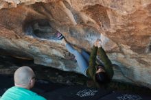 Bouldering in Hueco Tanks on 02/16/2020 with Blue Lizard Climbing and Yoga

Filename: SRM_20200216_1657240.jpg
Aperture: f/3.5
Shutter Speed: 1/250
Body: Canon EOS-1D Mark II
Lens: Canon EF 50mm f/1.8 II