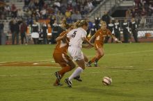 Greta Carter, #6.  The lady longhorns beat Texas A&M 1-0 in soccer Friday night.

Filename: SRM_20061027_2017226.jpg
Aperture: f/4.0
Shutter Speed: 1/800
Body: Canon EOS 20D
Lens: Canon EF 80-200mm f/2.8 L