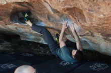 Bouldering in Hueco Tanks on 02/16/2020 with Blue Lizard Climbing and Yoga

Filename: SRM_20200216_1704520.jpg
Aperture: f/3.5
Shutter Speed: 1/250
Body: Canon EOS-1D Mark II
Lens: Canon EF 50mm f/1.8 II