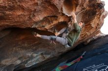 Bouldering in Hueco Tanks on 02/16/2020 with Blue Lizard Climbing and Yoga

Filename: SRM_20200216_1708090.jpg
Aperture: f/5.0
Shutter Speed: 1/250
Body: Canon EOS-1D Mark II
Lens: Canon EF 16-35mm f/2.8 L