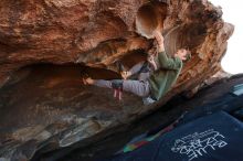 Bouldering in Hueco Tanks on 02/16/2020 with Blue Lizard Climbing and Yoga

Filename: SRM_20200216_1708120.jpg
Aperture: f/5.6
Shutter Speed: 1/250
Body: Canon EOS-1D Mark II
Lens: Canon EF 16-35mm f/2.8 L