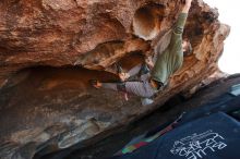 Bouldering in Hueco Tanks on 02/16/2020 with Blue Lizard Climbing and Yoga

Filename: SRM_20200216_1708130.jpg
Aperture: f/5.0
Shutter Speed: 1/250
Body: Canon EOS-1D Mark II
Lens: Canon EF 16-35mm f/2.8 L