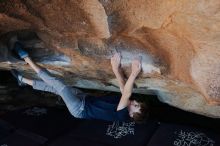 Bouldering in Hueco Tanks on 02/16/2020 with Blue Lizard Climbing and Yoga

Filename: SRM_20200216_1709310.jpg
Aperture: f/5.0
Shutter Speed: 1/250
Body: Canon EOS-1D Mark II
Lens: Canon EF 16-35mm f/2.8 L