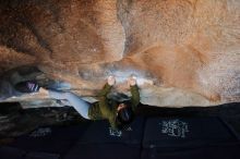 Bouldering in Hueco Tanks on 02/16/2020 with Blue Lizard Climbing and Yoga

Filename: SRM_20200216_1716340.jpg
Aperture: f/4.0
Shutter Speed: 1/250
Body: Canon EOS-1D Mark II
Lens: Canon EF 16-35mm f/2.8 L