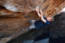 Bouldering in Hueco Tanks on 02/16/2020 with Blue Lizard Climbing and Yoga

Filename: SRM_20200216_1718180.jpg
Aperture: f/4.0
Shutter Speed: 1/250
Body: Canon EOS-1D Mark II
Lens: Canon EF 16-35mm f/2.8 L