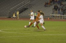The lady longhorns beat Texas A&M 1-0 in soccer Friday night.

Filename: SRM_20061027_2019125.jpg
Aperture: f/4.0
Shutter Speed: 1/800
Body: Canon EOS 20D
Lens: Canon EF 80-200mm f/2.8 L
