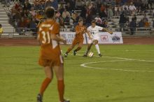 Caitlin Kennedy, #7.  The lady longhorns beat Texas A&M 1-0 in soccer Friday night.

Filename: SRM_20061027_2023301.jpg
Aperture: f/4.0
Shutter Speed: 1/800
Body: Canon EOS 20D
Lens: Canon EF 80-200mm f/2.8 L