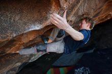 Bouldering in Hueco Tanks on 02/16/2020 with Blue Lizard Climbing and Yoga

Filename: SRM_20200216_1742400.jpg
Aperture: f/5.0
Shutter Speed: 1/250
Body: Canon EOS-1D Mark II
Lens: Canon EF 16-35mm f/2.8 L