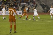 Caitlin Kennedy, #7.  The lady longhorns beat Texas A&M 1-0 in soccer Friday night.

Filename: SRM_20061027_2023322.jpg
Aperture: f/4.0
Shutter Speed: 1/800
Body: Canon EOS 20D
Lens: Canon EF 80-200mm f/2.8 L