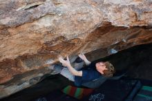 Bouldering in Hueco Tanks on 02/16/2020 with Blue Lizard Climbing and Yoga

Filename: SRM_20200216_1750360.jpg
Aperture: f/5.0
Shutter Speed: 1/250
Body: Canon EOS-1D Mark II
Lens: Canon EF 16-35mm f/2.8 L