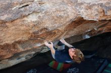 Bouldering in Hueco Tanks on 02/16/2020 with Blue Lizard Climbing and Yoga

Filename: SRM_20200216_1750400.jpg
Aperture: f/5.0
Shutter Speed: 1/250
Body: Canon EOS-1D Mark II
Lens: Canon EF 16-35mm f/2.8 L