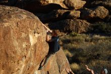 Bouldering in Hueco Tanks on 02/16/2020 with Blue Lizard Climbing and Yoga

Filename: SRM_20200216_1818410.jpg
Aperture: f/4.0
Shutter Speed: 1/400
Body: Canon EOS-1D Mark II
Lens: Canon EF 50mm f/1.8 II