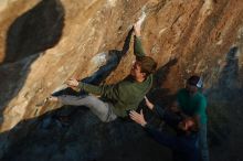 Bouldering in Hueco Tanks on 02/16/2020 with Blue Lizard Climbing and Yoga

Filename: SRM_20200216_1819560.jpg
Aperture: f/2.2
Shutter Speed: 1/400
Body: Canon EOS-1D Mark II
Lens: Canon EF 50mm f/1.8 II