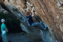 Bouldering in Hueco Tanks on 02/16/2020 with Blue Lizard Climbing and Yoga

Filename: SRM_20200216_1822171.jpg
Aperture: f/4.0
Shutter Speed: 1/250
Body: Canon EOS-1D Mark II
Lens: Canon EF 50mm f/1.8 II