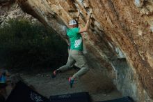 Bouldering in Hueco Tanks on 02/16/2020 with Blue Lizard Climbing and Yoga

Filename: SRM_20200216_1826450.jpg
Aperture: f/3.5
Shutter Speed: 1/320
Body: Canon EOS-1D Mark II
Lens: Canon EF 50mm f/1.8 II