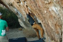 Bouldering in Hueco Tanks on 02/16/2020 with Blue Lizard Climbing and Yoga

Filename: SRM_20200216_1827360.jpg
Aperture: f/2.8
Shutter Speed: 1/320
Body: Canon EOS-1D Mark II
Lens: Canon EF 50mm f/1.8 II
