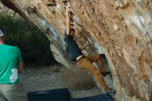 Bouldering in Hueco Tanks on 02/16/2020 with Blue Lizard Climbing and Yoga

Filename: SRM_20200216_1827370.jpg
Aperture: f/3.2
Shutter Speed: 1/320
Body: Canon EOS-1D Mark II
Lens: Canon EF 50mm f/1.8 II