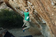 Bouldering in Hueco Tanks on 02/16/2020 with Blue Lizard Climbing and Yoga

Filename: SRM_20200216_1830080.jpg
Aperture: f/3.2
Shutter Speed: 1/250
Body: Canon EOS-1D Mark II
Lens: Canon EF 50mm f/1.8 II